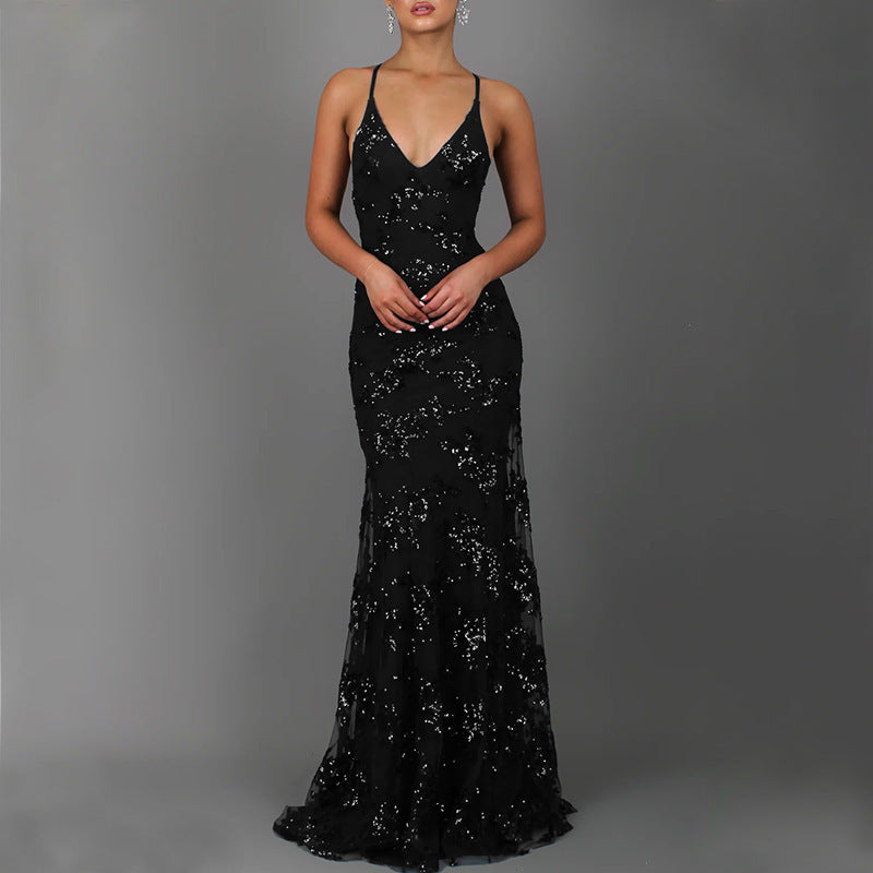 Esther sequin mermaid evening gown – image 8