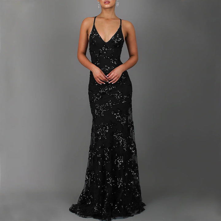 Esther sequin mermaid evening gown – image 8