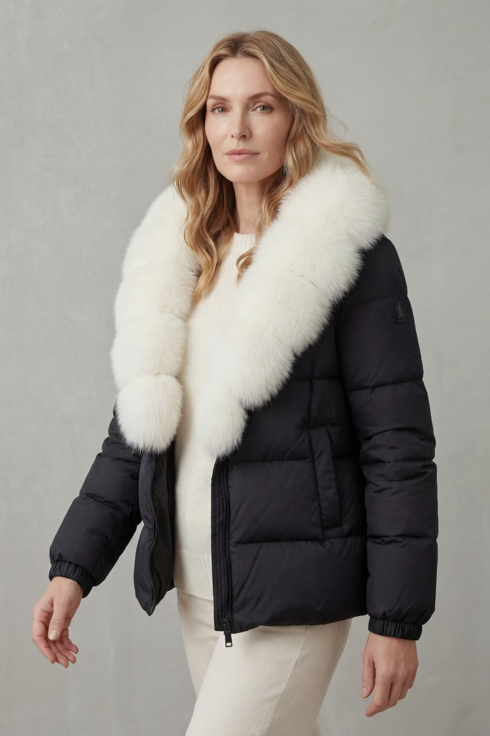 Ellie two tone everyday puffer jacket – image 3