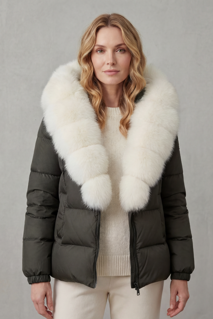 Ellie two tone everyday puffer jacket – image 14