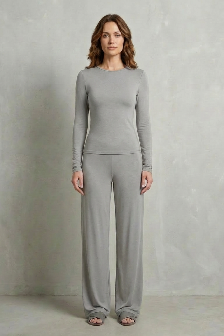 Gabriella fitted top and wide leg pants set – image 22