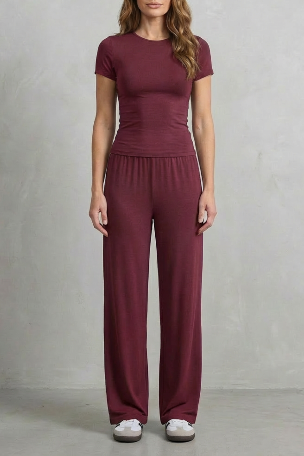 Gabriella fitted top and wide leg pants set – image 31
