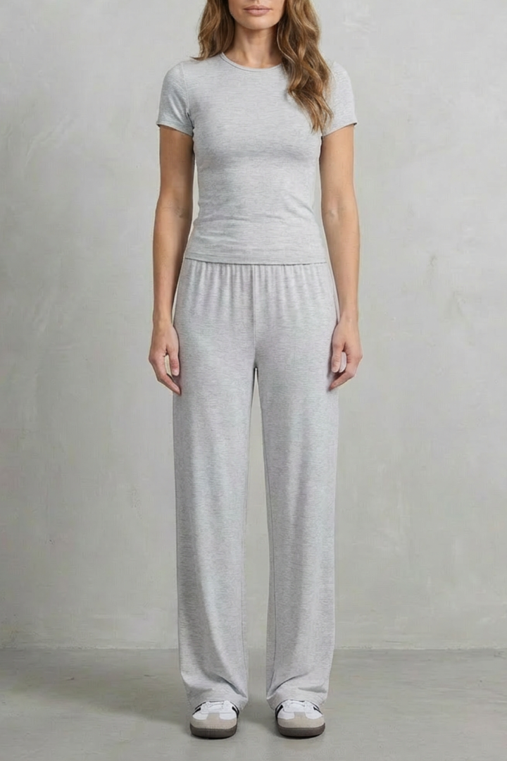 Gabriella fitted top and wide leg pants set – image 23