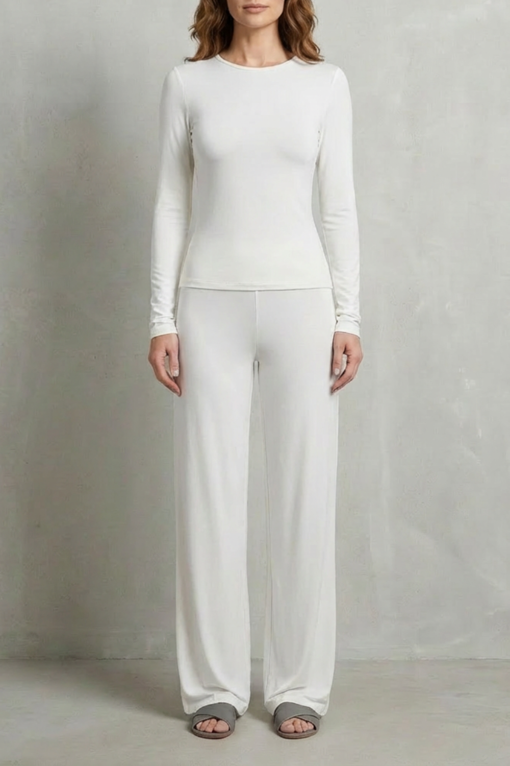 Gabriella fitted top and wide leg pants set – image 9