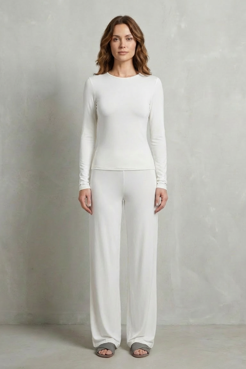 Gabriella fitted top and wide leg pants set – image 10