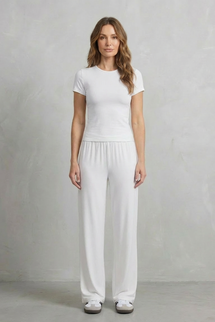 Gabriella fitted top and wide leg pants set – image 12