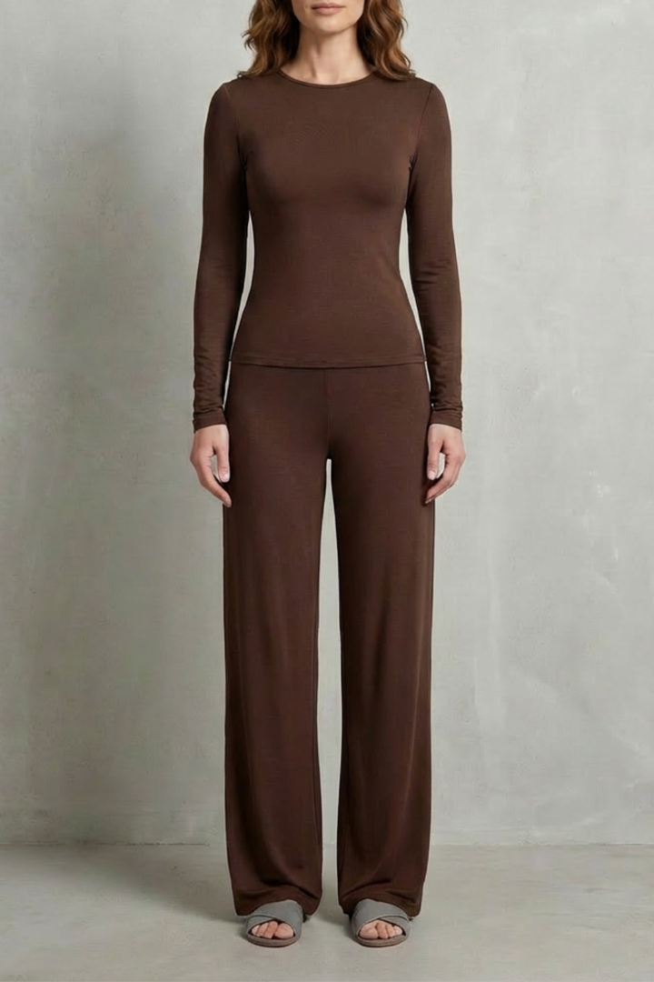 Gabriella fitted top and wide leg pants set – image 13