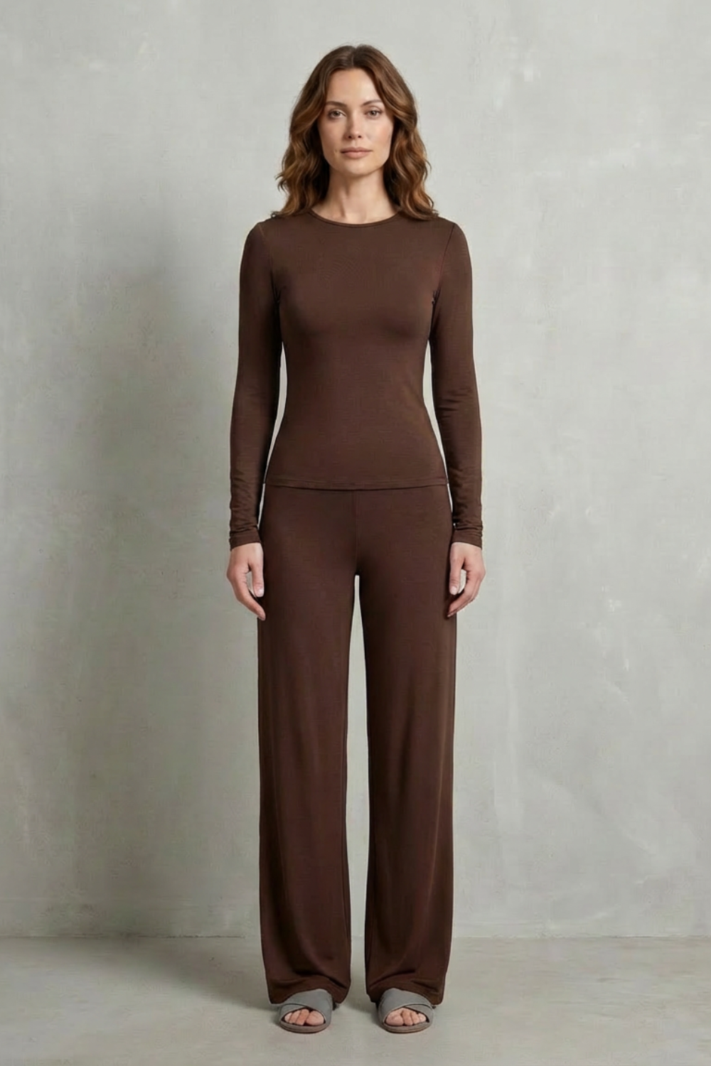 Gabriella fitted top and wide leg pants set – image 14