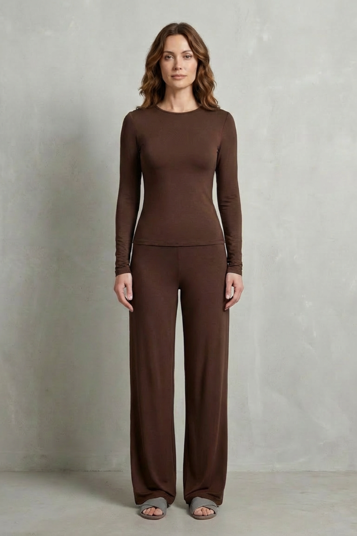 Gabriella fitted top and wide leg pants set – image 14
