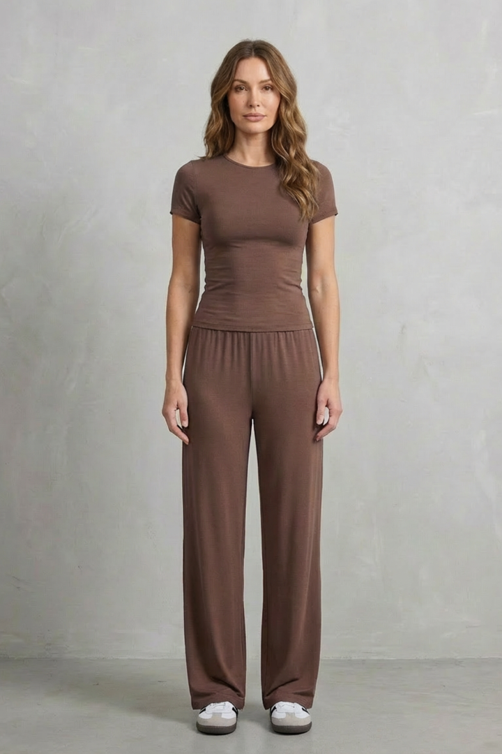 Gabriella fitted top and wide leg pants set – image 16