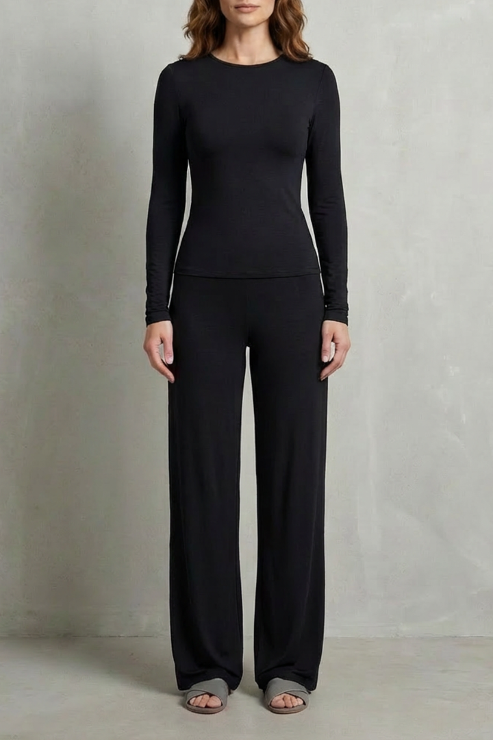 Gabriella fitted top and wide leg pants set – image 17