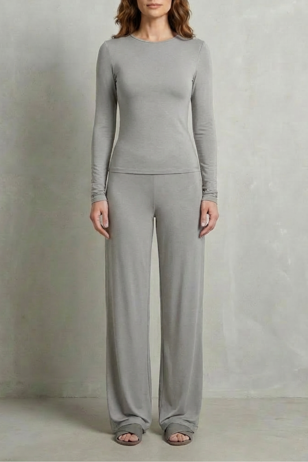 Gabriella fitted top and wide leg pants set – image 21