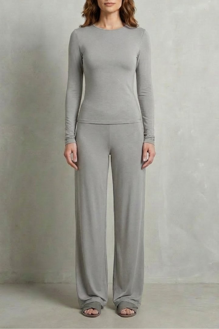 Gabriella fitted top and wide leg pants set – image 21
