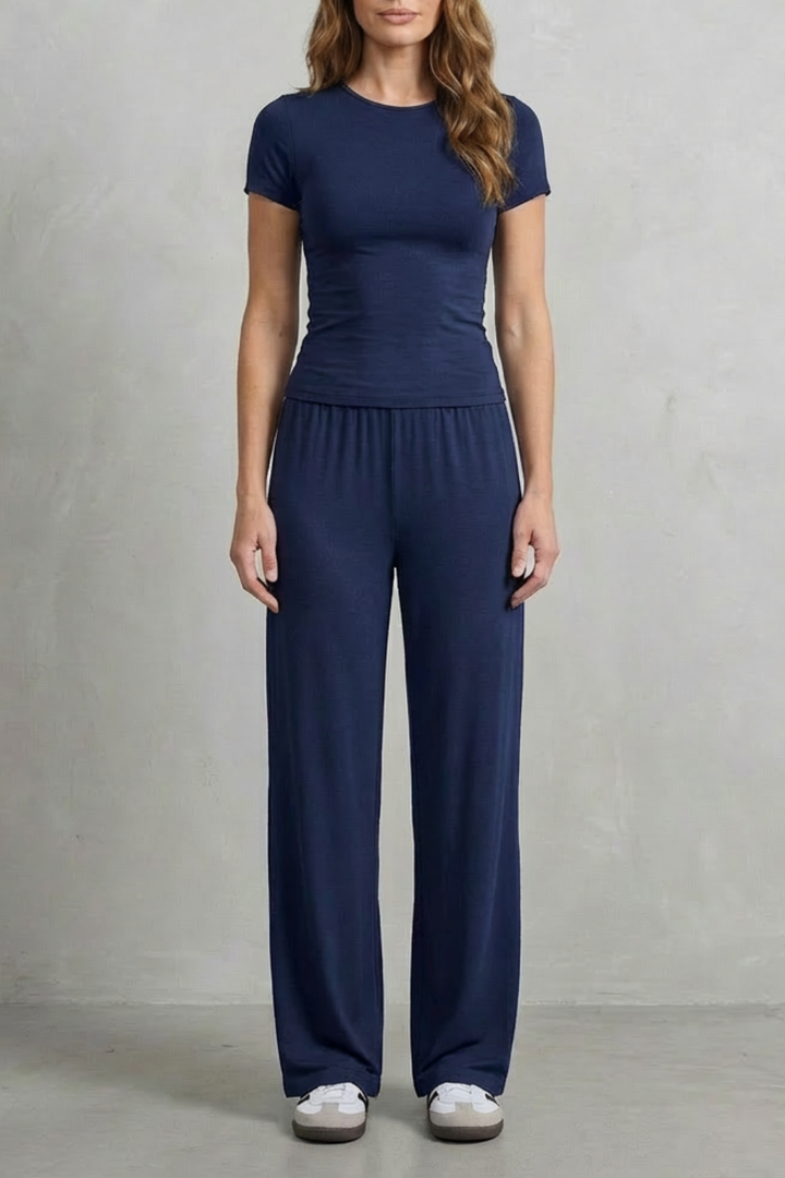Gabriella fitted top and wide leg pants set – image 27