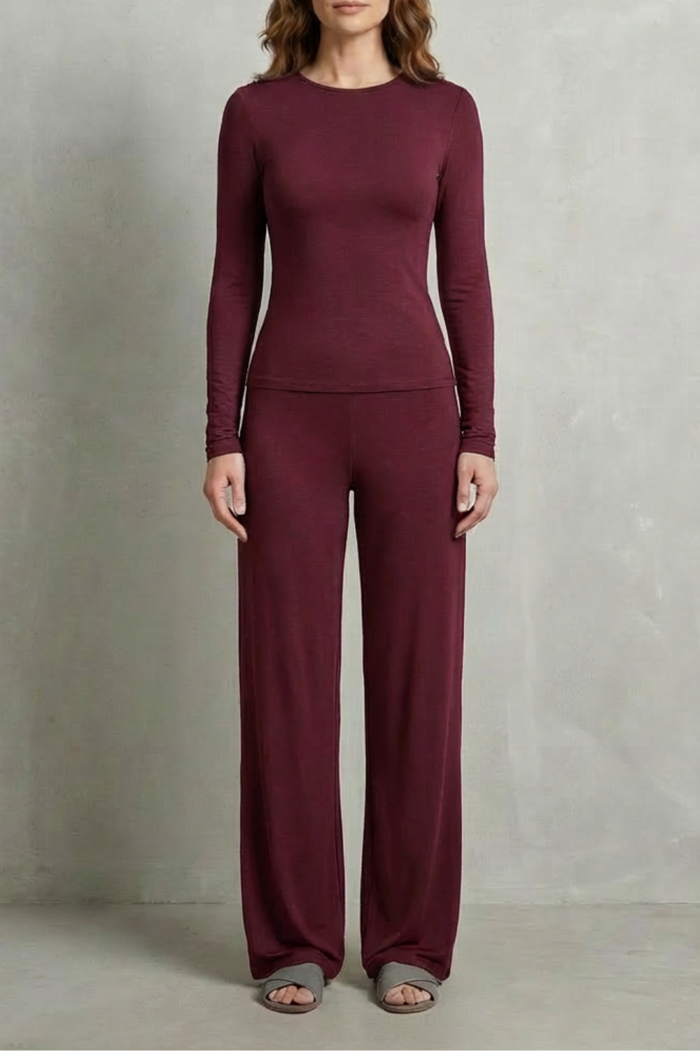 Gabriella fitted top and wide leg pants set – image 29