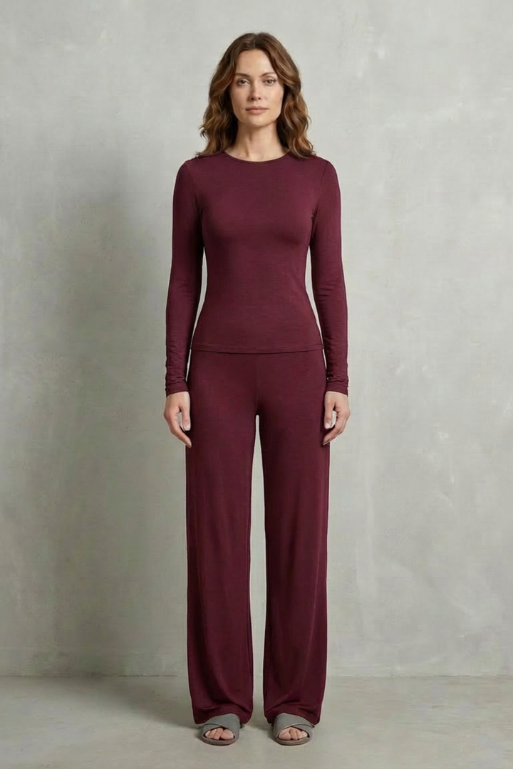 Gabriella fitted top and wide leg pants set – image 30