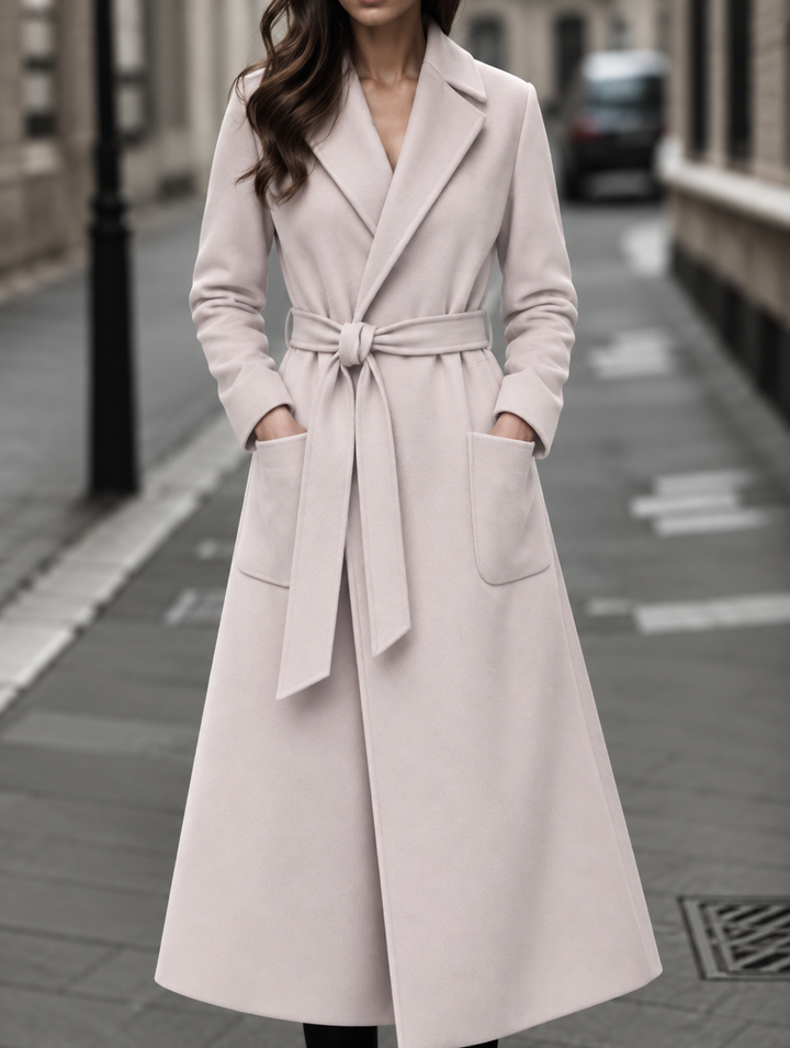 Vivian ankle length belted wool coat – image 5
