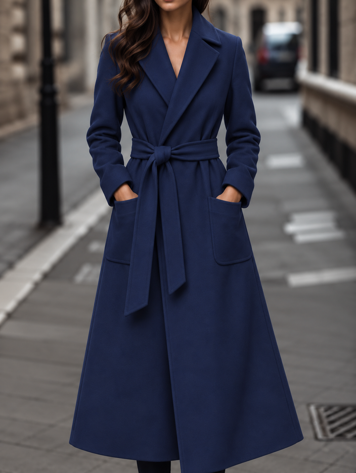 Vivian ankle length belted wool coat – image 7