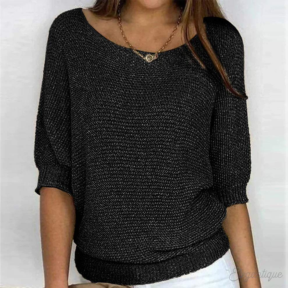 Jacqueline cross knit sweater – image 3