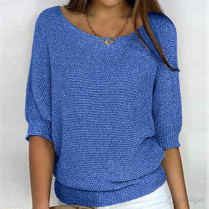 Jacqueline cross knit sweater – image 4