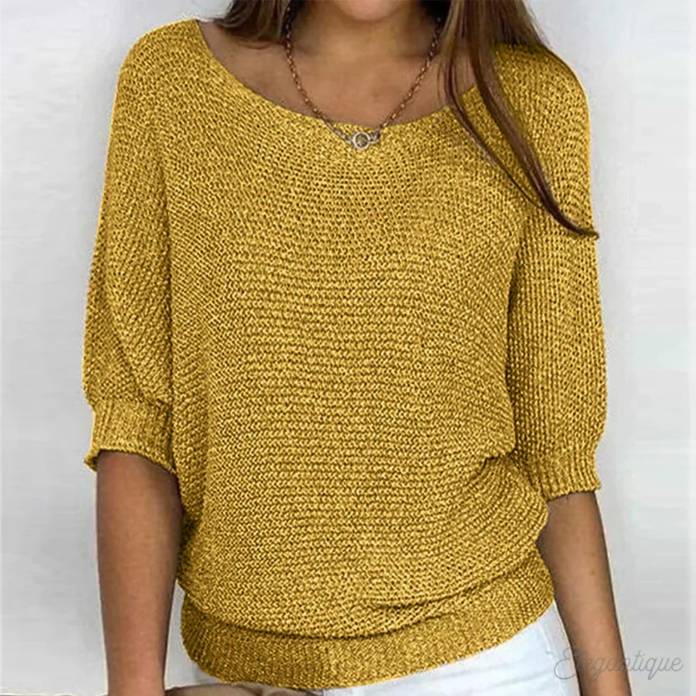 Jacqueline cross knit sweater – image 5