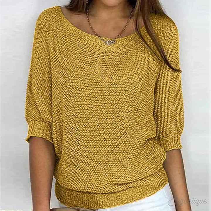 Jacqueline cross knit sweater – image 5