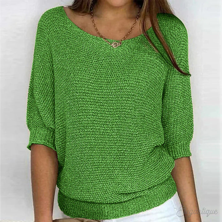 Jacqueline cross knit sweater – image 6