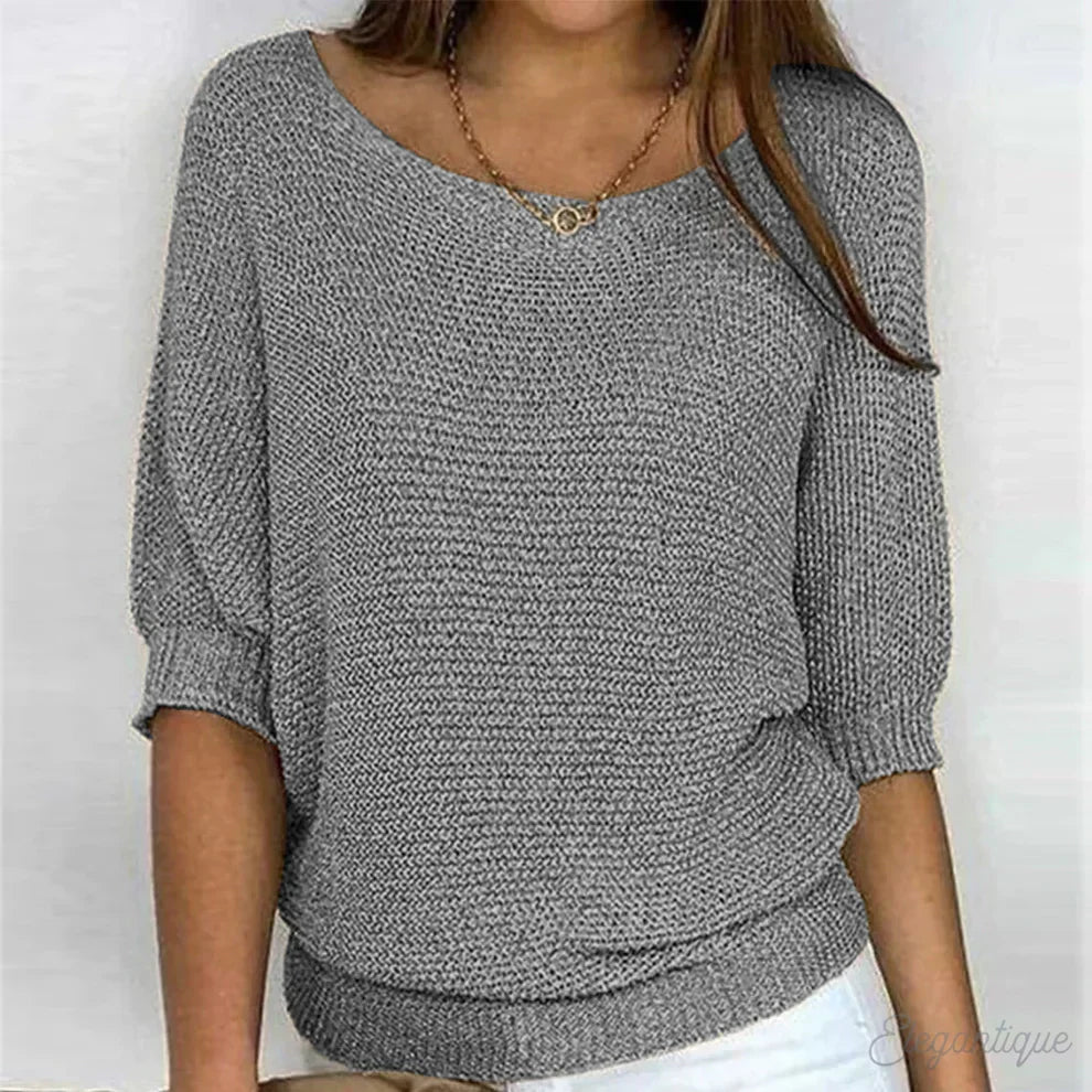 Jacqueline cross knit sweater – image 7