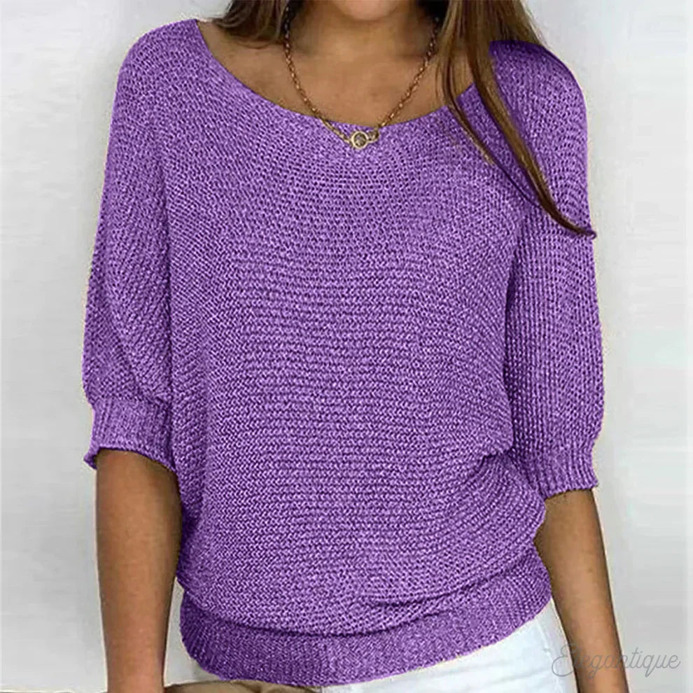 Jacqueline cross knit sweater – image 8