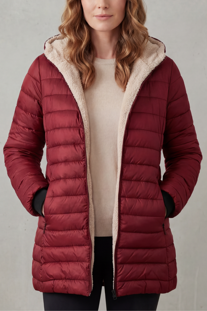 Tiffany sherpa lined hooded puffer jacket – image 11