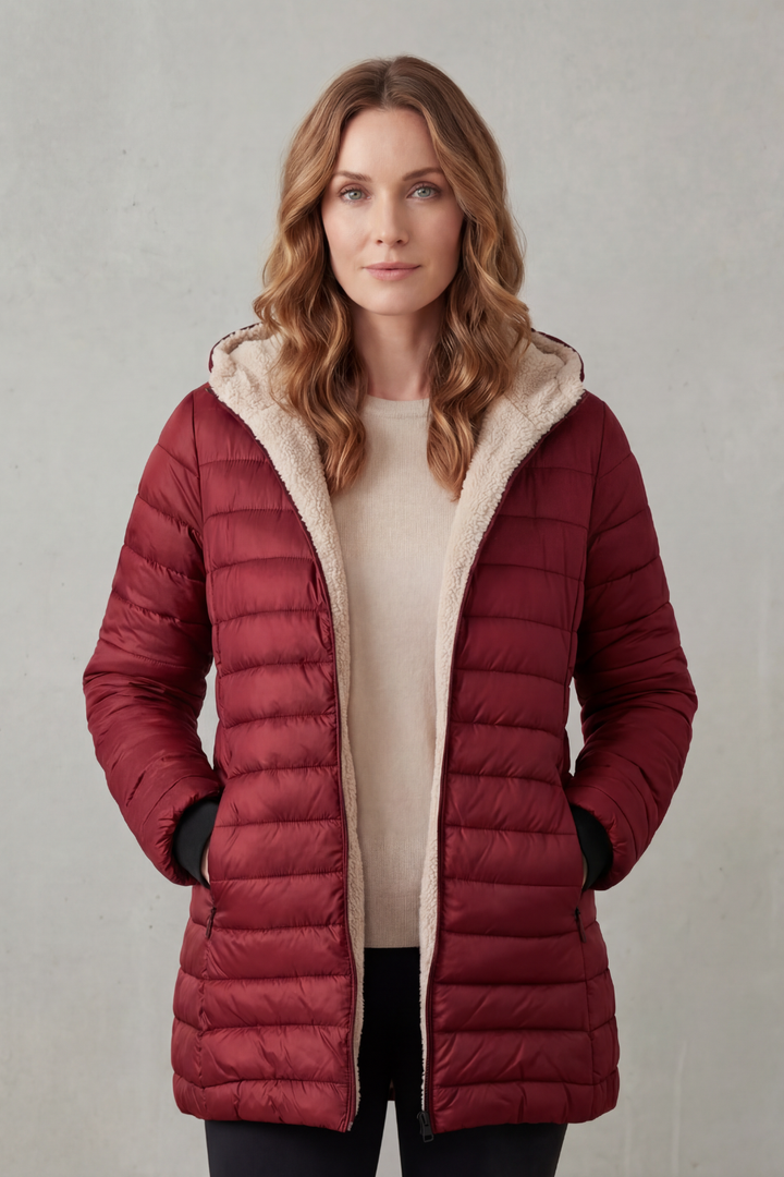 Tiffany sherpa lined hooded puffer jacket – image 12