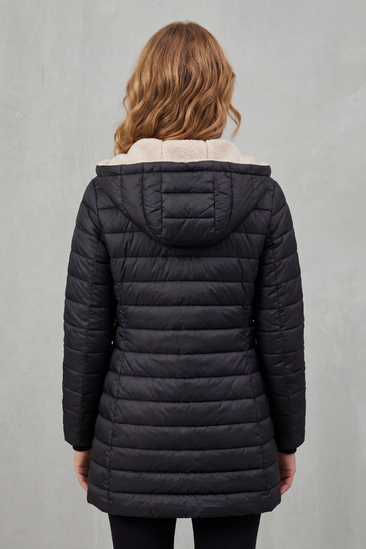Tiffany sherpa lined hooded puffer jacket – image 4