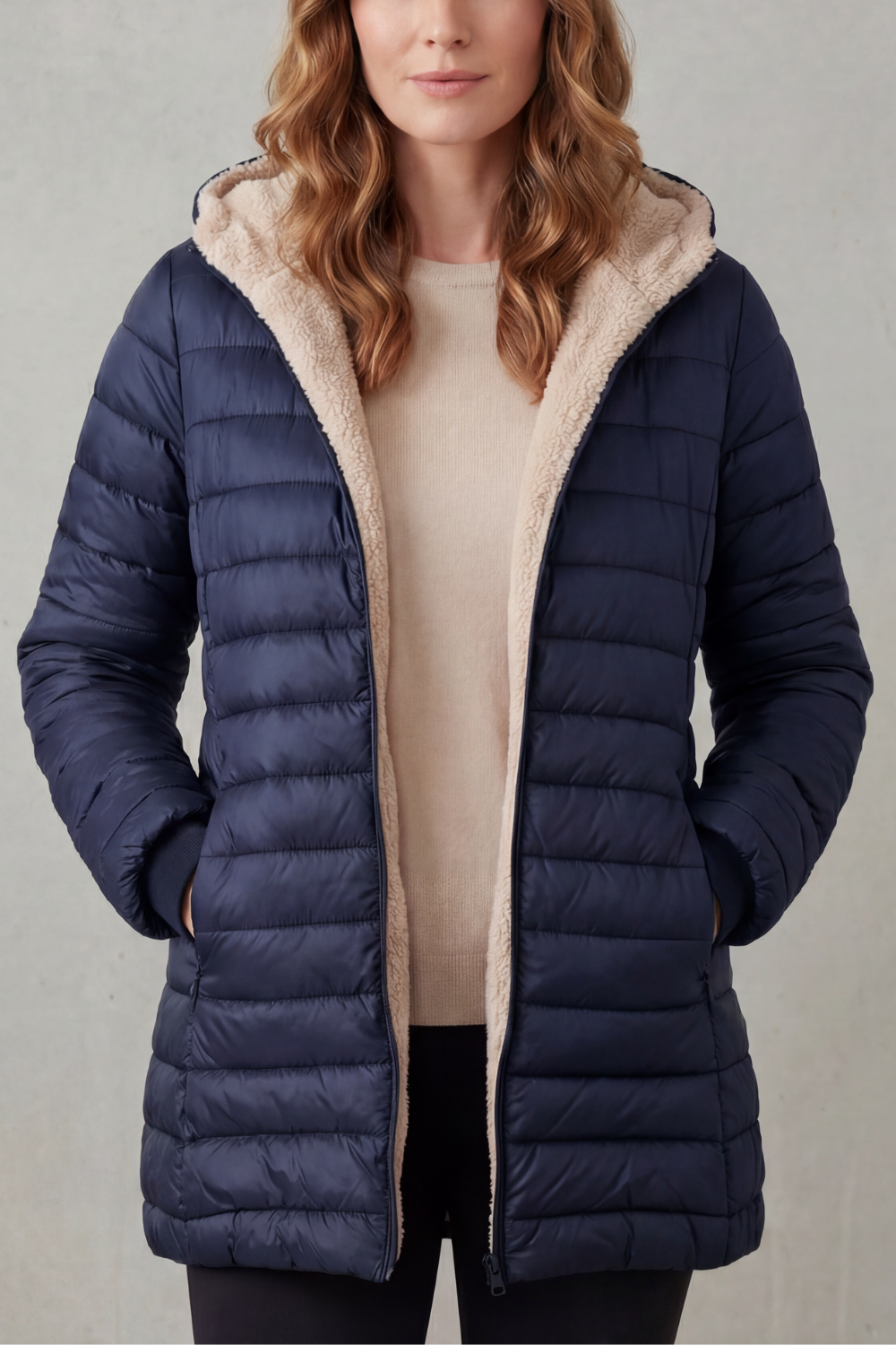 Tiffany sherpa lined hooded puffer jacket – image 5