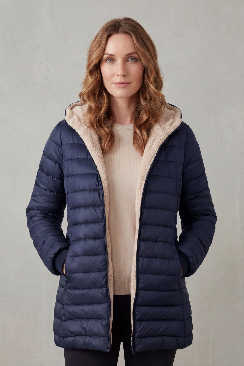Tiffany sherpa lined hooded puffer jacket – image 6