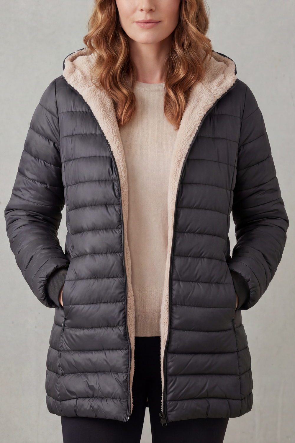 Tiffany sherpa lined hooded puffer jacket – image 7