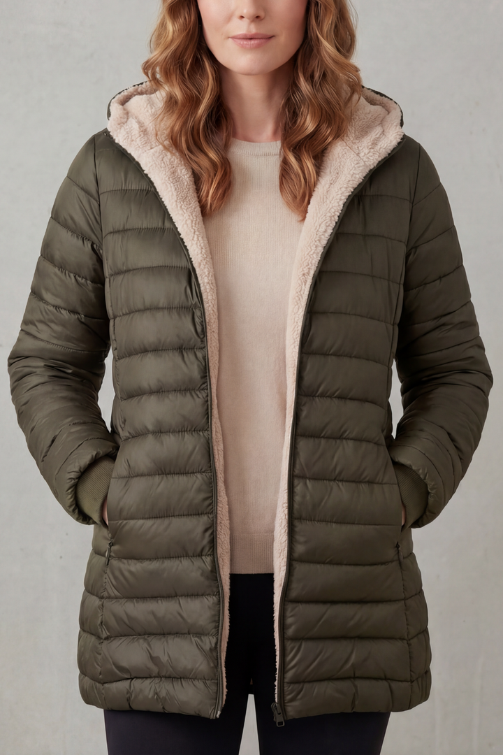 Tiffany sherpa lined hooded puffer jacket – image 9
