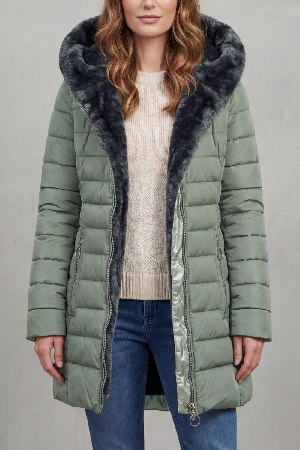 Emersyn faux fur lined winter parka coat – image 5