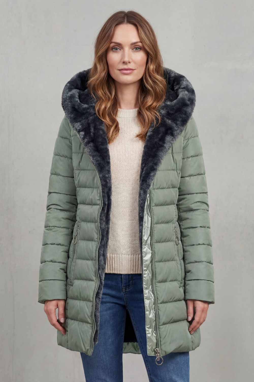 Emersyn faux fur lined winter parka coat – image 6
