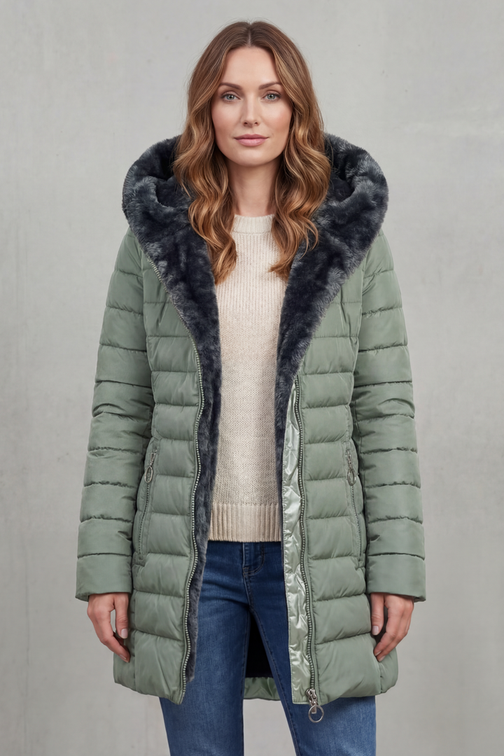 Emersyn faux fur lined winter parka coat – image 6