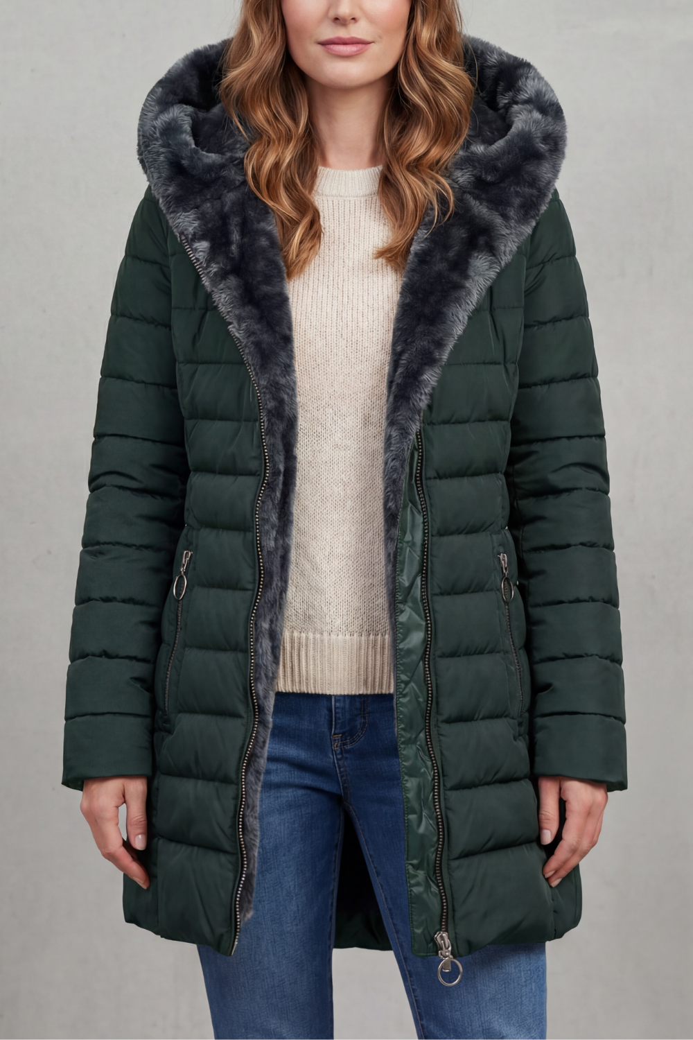 Emersyn faux fur lined winter parka coat – image 7