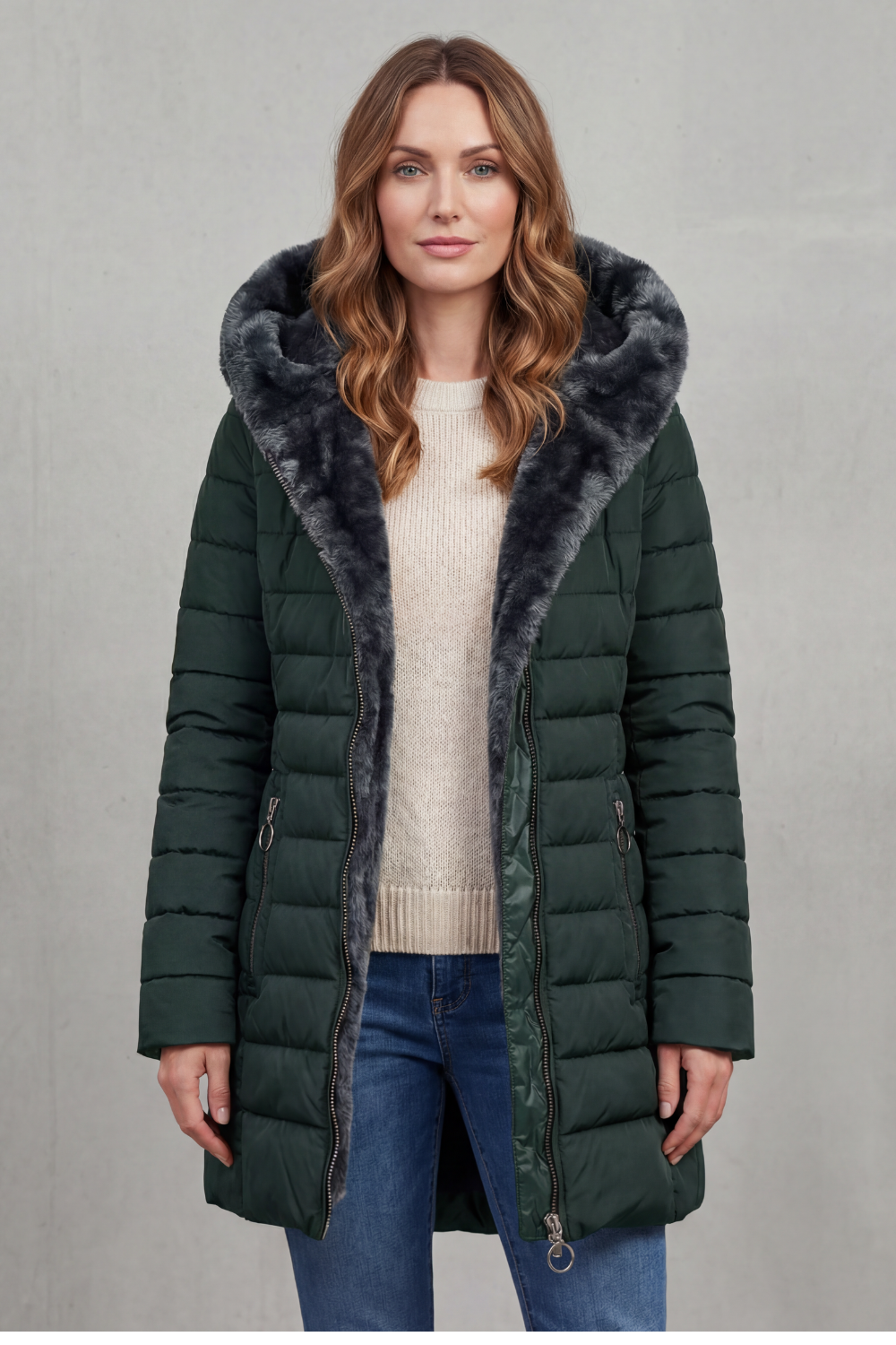 Emersyn faux fur lined winter parka coat – image 8