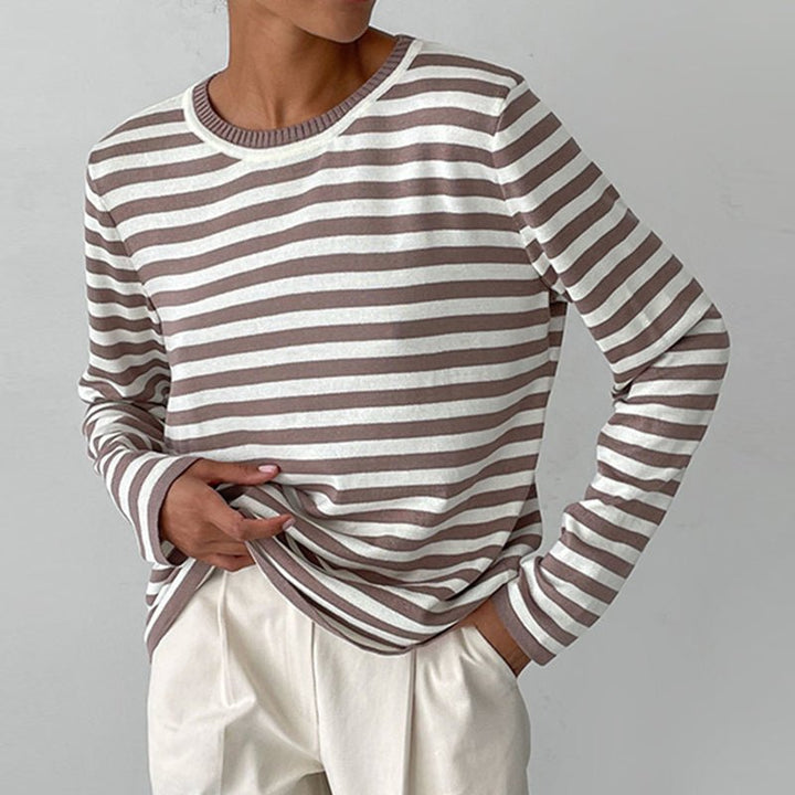 Livia striped crew neck sweater – image 2