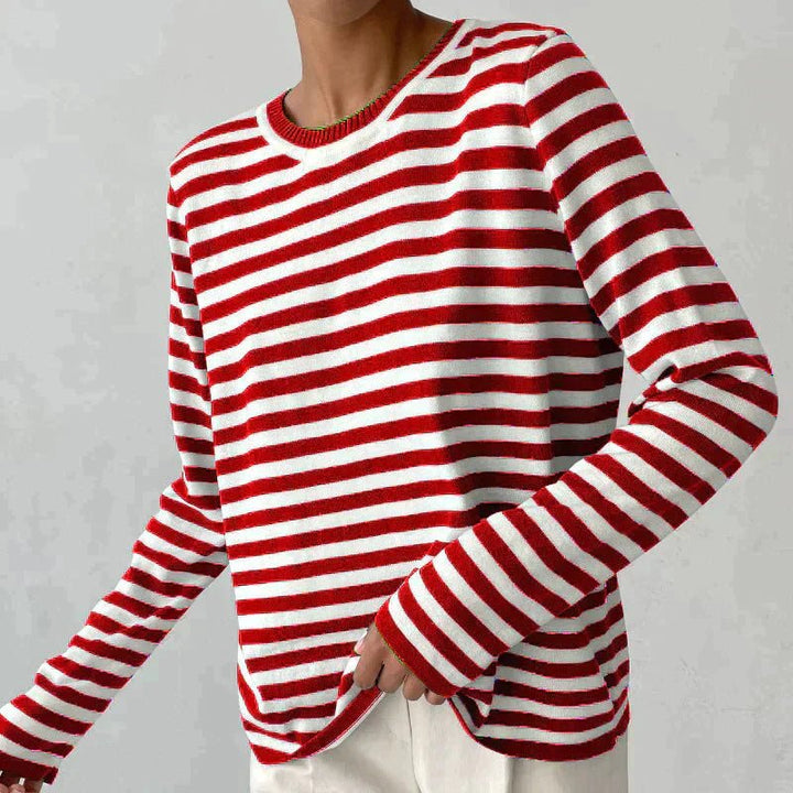 Livia striped crew neck sweater – image 4