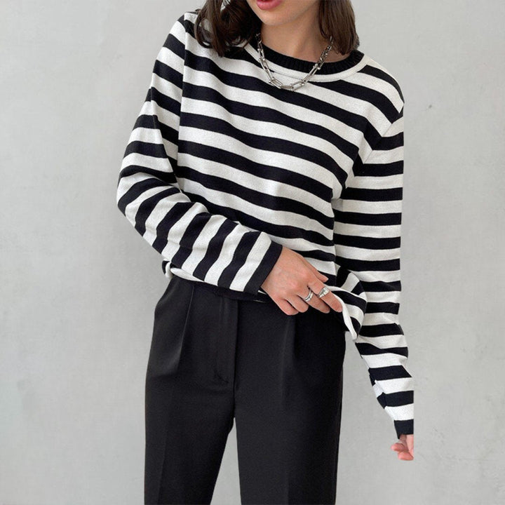 Livia striped crew neck sweater – image 5