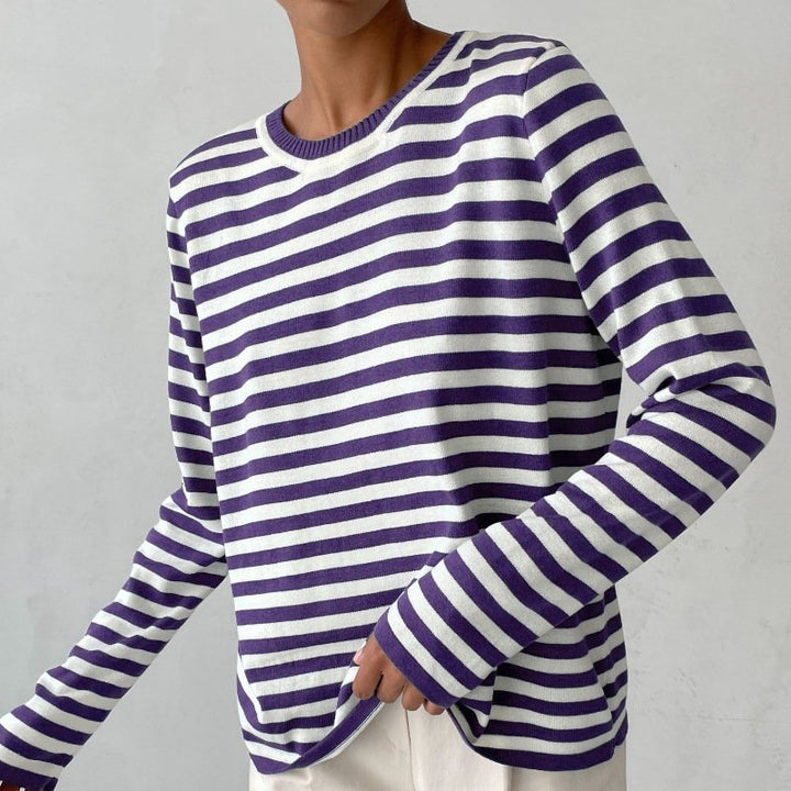 Livia striped crew neck sweater – image 7