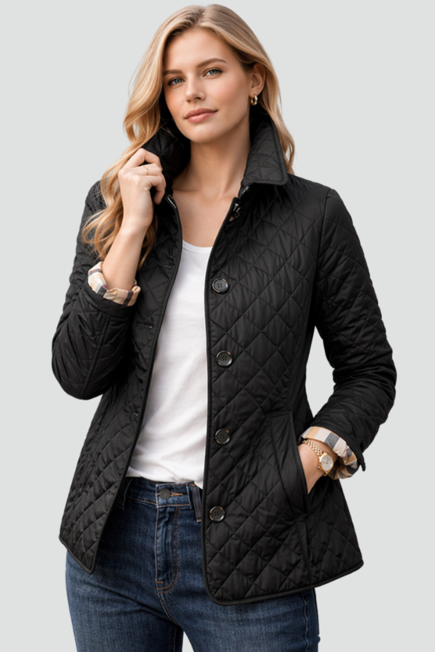 Delilah diamond quilted jacket – image 4