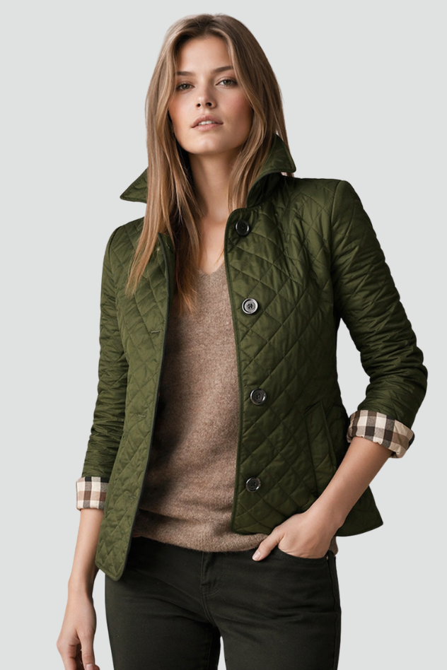 Delilah diamond quilted jacket – image 9