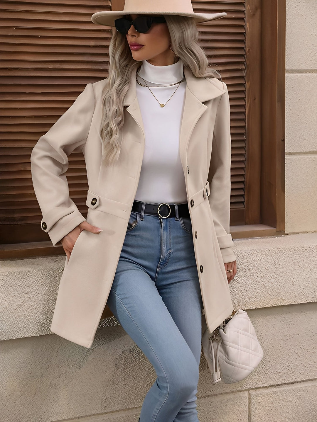 Lainey double breasted trench coat – image 4