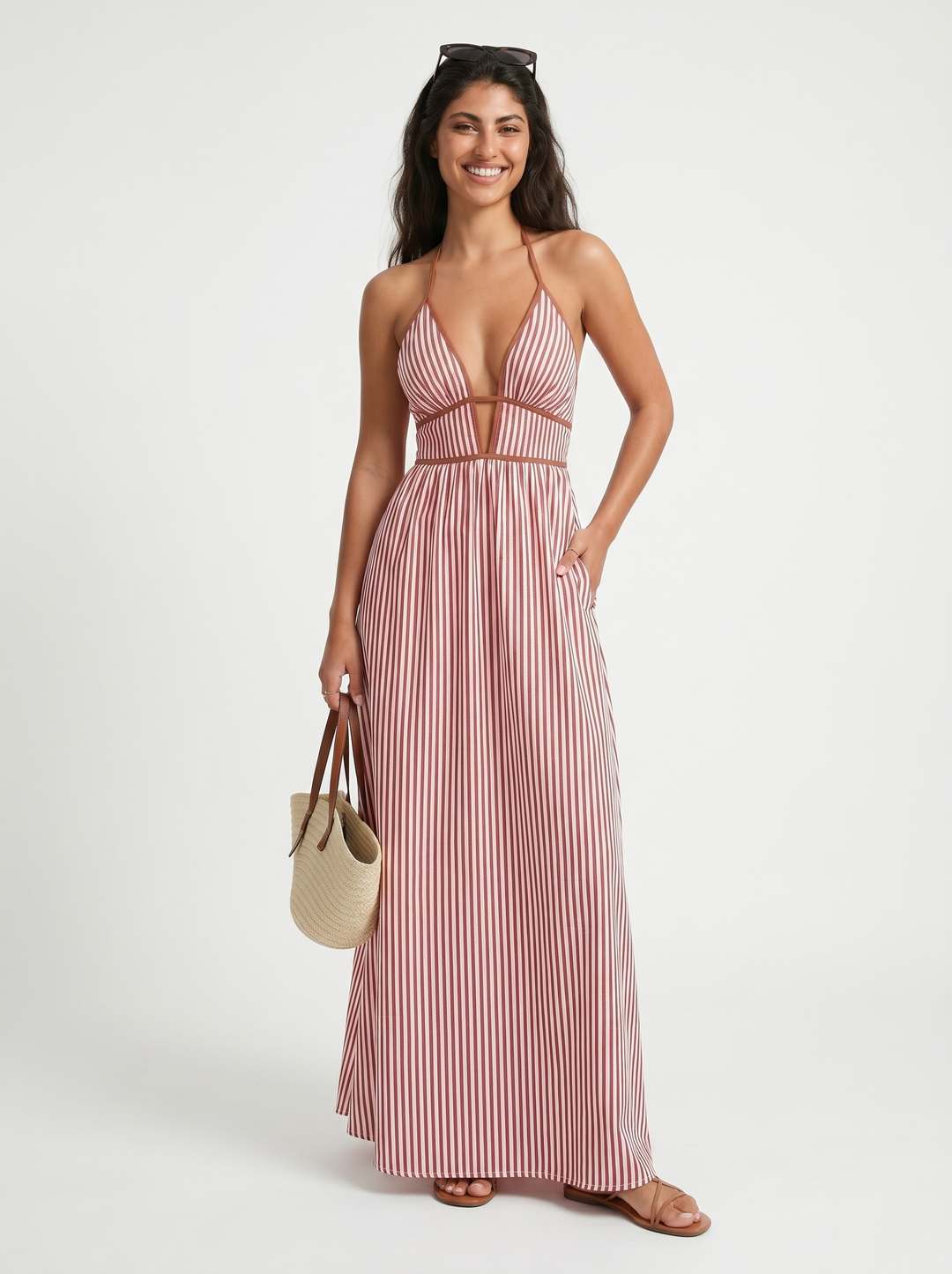 Ainsley halter maxi dress – image 10