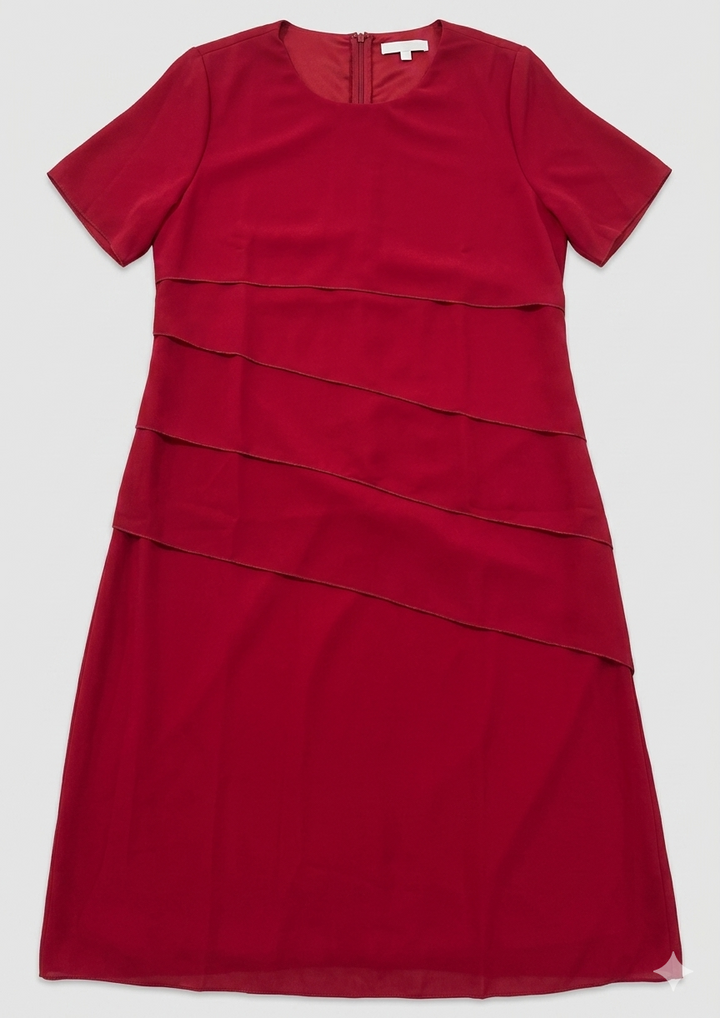 Liesel layered chiffon short sleeve dress – image 8